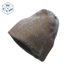 Золотая и серебряная металлическая Кепка, теплая зимняя Светоотражающая текстура, стиль, персонализированная вязаная шапка, кашемировые шапочки без полей разных оттенков, шапка