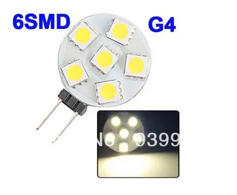 10 шт./лот SMD 5050 G4 6 светодиодов светодиодная лампа с круглой платой 1 Вт 12 В