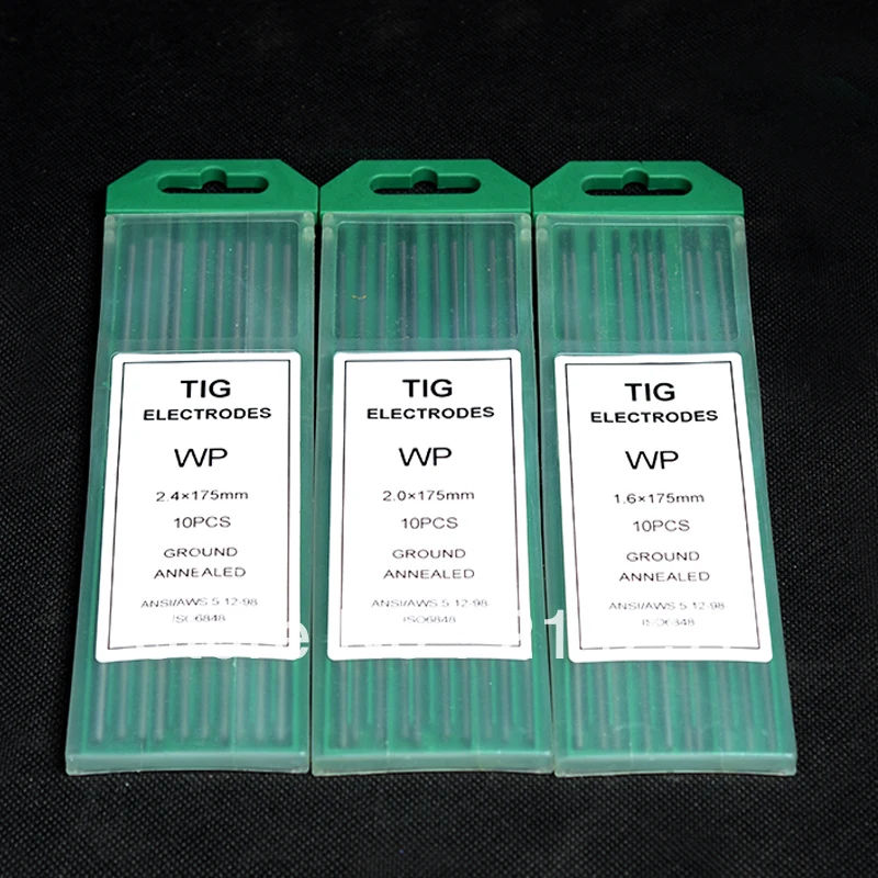 RSTAR Tig сварочный чистый вольфрамовый электрод WP 1/16 &quot* 7&quot 1 6*175 мм * 10 шт. (1