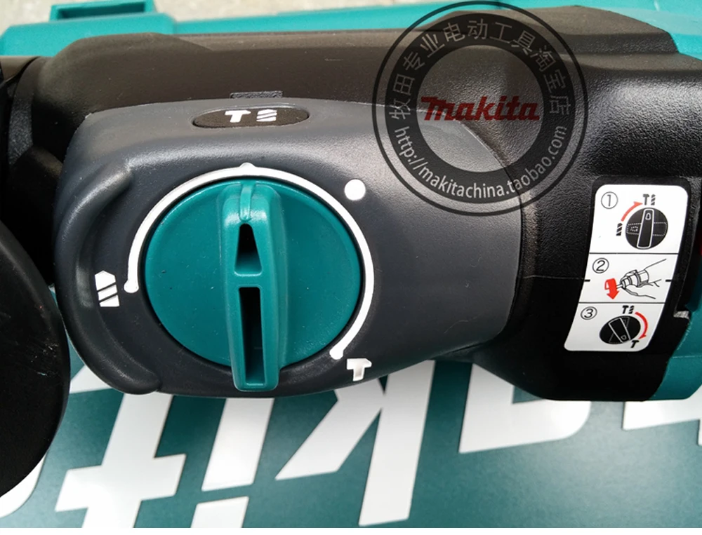 Перфоратор Makita HR2611F светильник AVT чрезвычайно низкая вибрация встроенный рабочий светильник Три функции 800 Вт 4, 600ipm 1200 об/мин