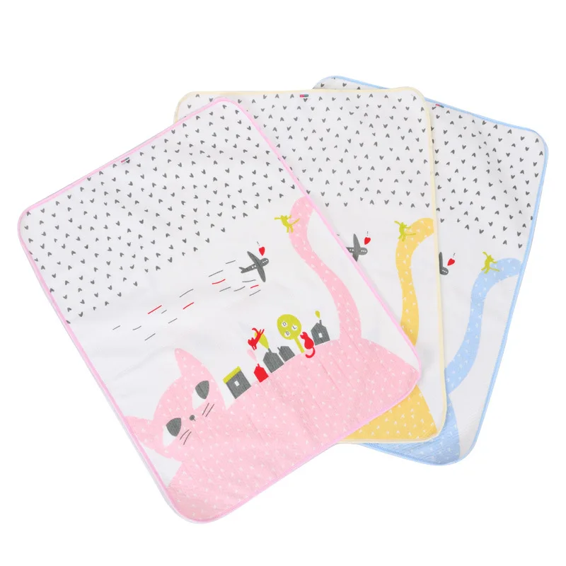 Reusable Bamboo Fiber Waterproof Baby Changing Pads Mattress Pad Sheet Protectorbaby changing