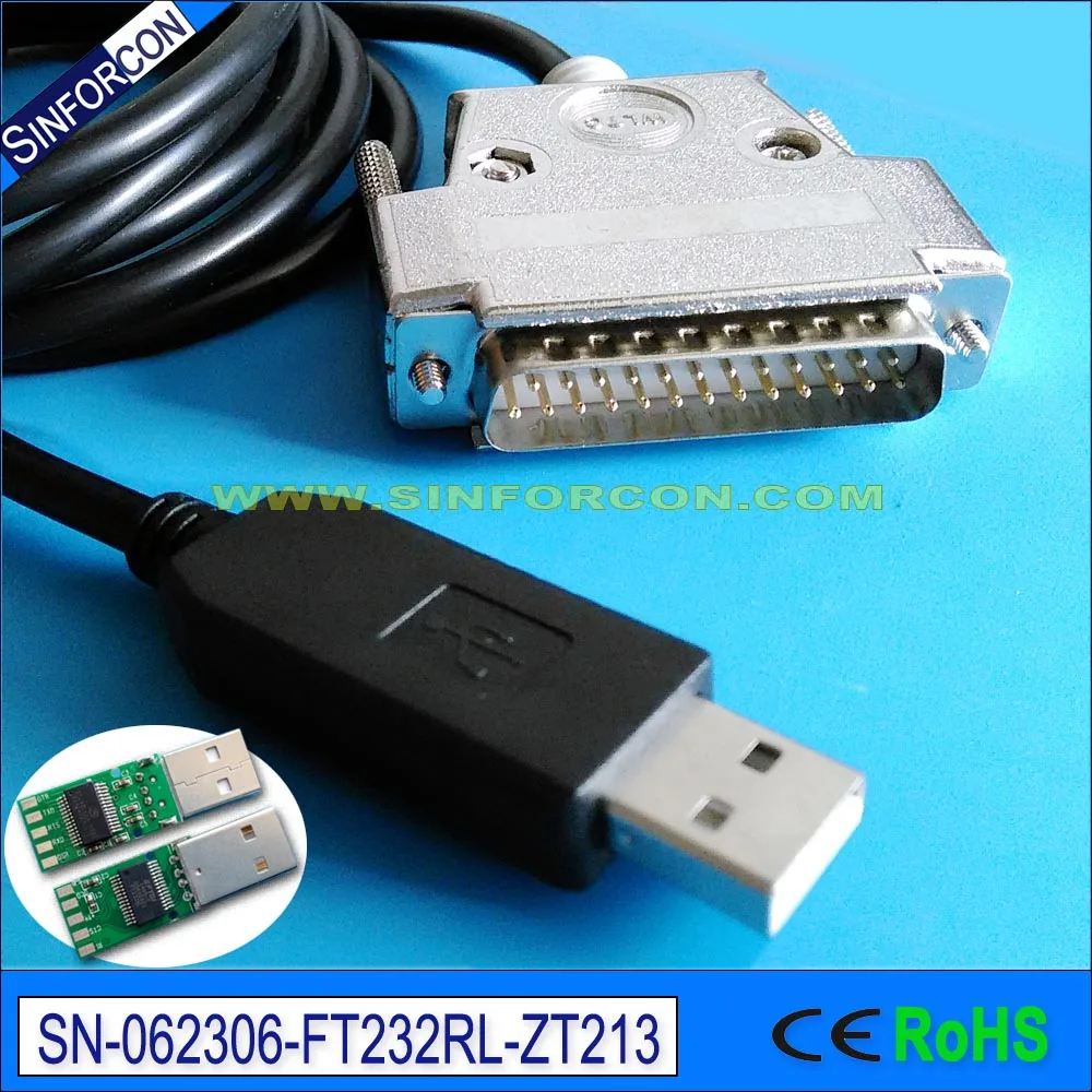 ftdi ft232r usb rs232 to db25 null modem cable for sharp x68000 x68k pc