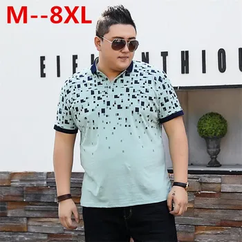 

Plus size 10XL 8XL 6XL New Mens Cotton Polo Shirt Brand Clothing Business Casual Solid Male Short Sleeve breathable polo shirt