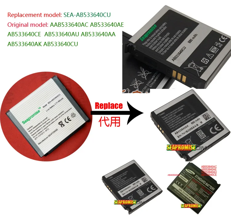 

freeshipping Retail AB533640CU battery for SAMSUNG G600 C3110C F330 F338 F490 F669 G400 G508E G608 J400 J408 J630 J638 S3600