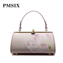 PMSIX Ретро женская сумка на плечо сумки вышивка цветы женские элегантные цветочные повседневные Mochila Feminina