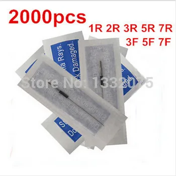 

Hot 2000pcs/lot Sterilized Permanent Makeup Needles for Eyebrow Tattoo professional Tattoo Needles 1 3 5RL 7 3F 7F Free Shipping