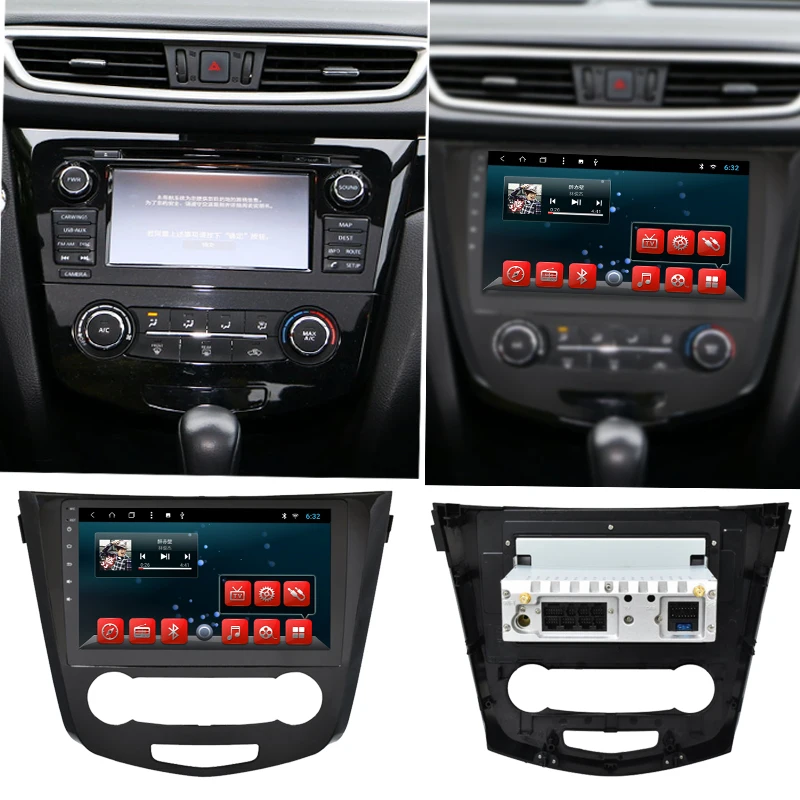 Discount YAZH 1 Din Android 9.0 Auto Radio Stereo For Nissan X-Trail / Qashqai (Manual) 2014 2015 2016 2017 Head Unit Multimedia No DVD 5