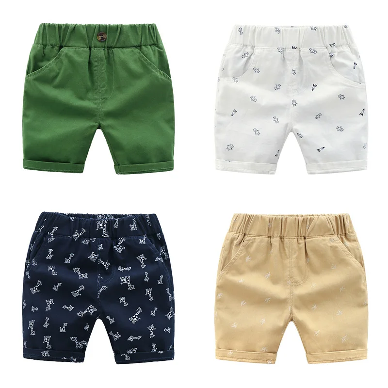

Baby Boy Summer Pants Print Kids Shorts Casual Cotton Toddler Boys Clothing 2019 Children's Clothes 2-6 Years