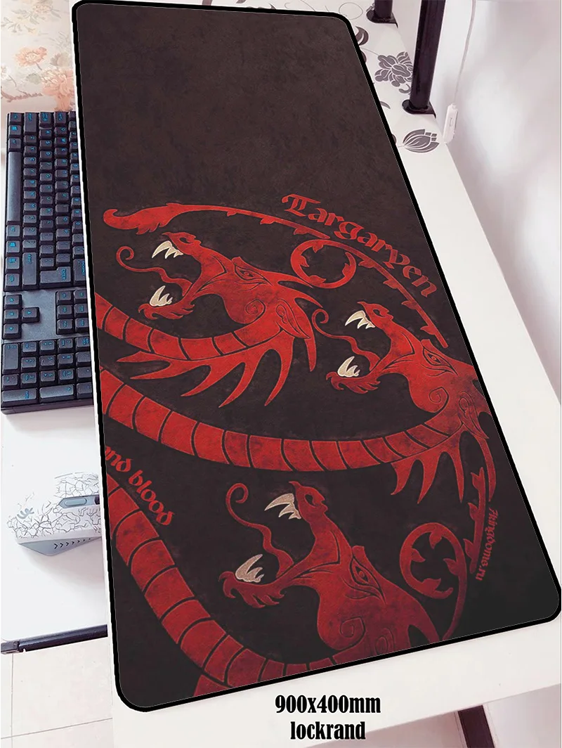 Коврик для мыши Game of Thrones 900x400 мм коврик для мыши notbook компьютерный коврик для мыши с блокировкой края игровой коврик геймерская клавиатура Коврик для мыши