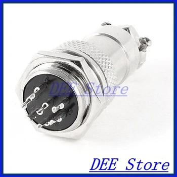 

Panel Mount Universal Aviation Connector Plug 16mm Dia Screw GX16 7Pin