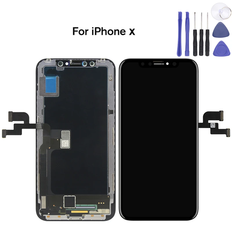 High Quality For Tianma iPhone X TFT LCD Display Screen For iPhone X Touch Screen Digitizer Assembly Replacement+Tool