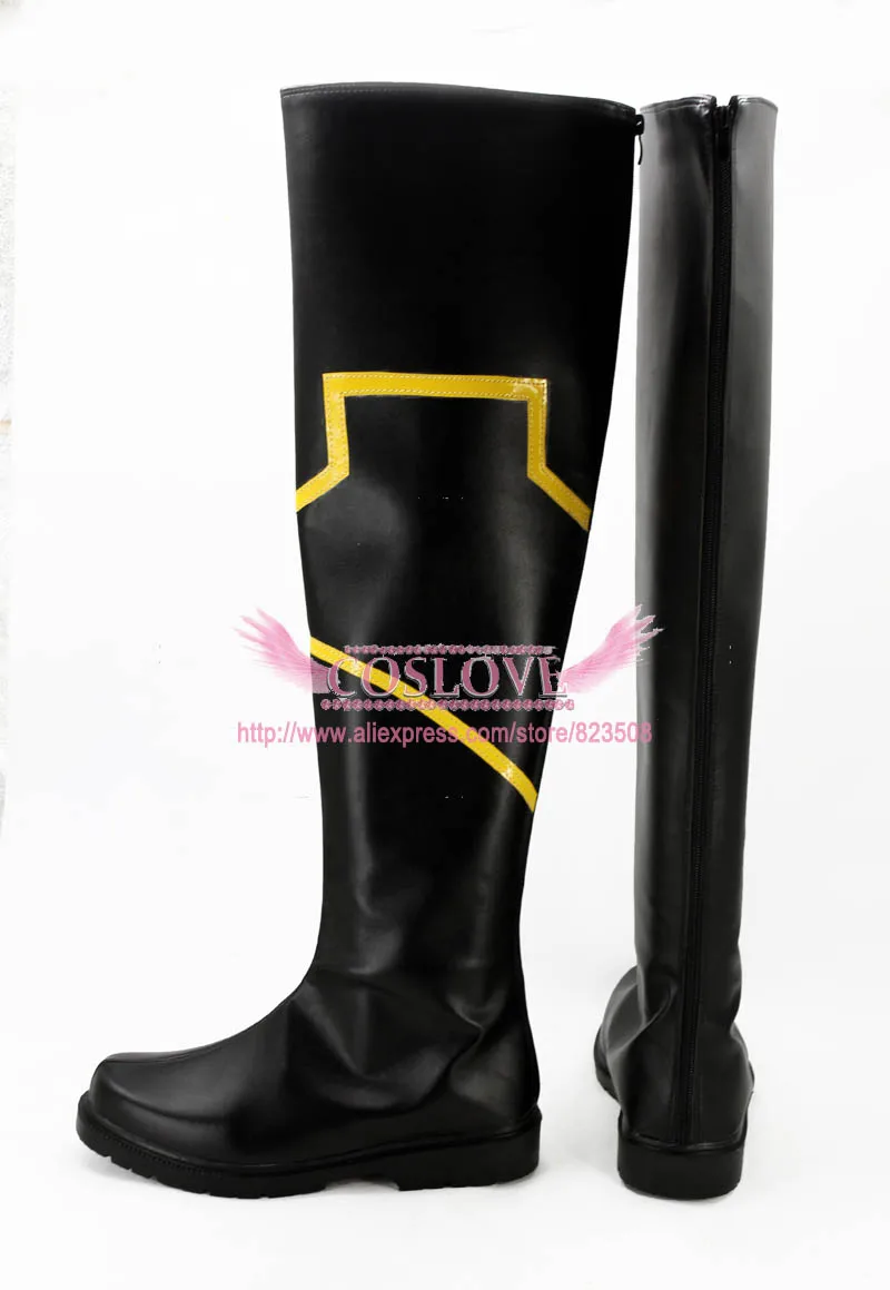 Fate Apocrypha Lancer of Black Vlad III Black Cosplay Shoes (3)