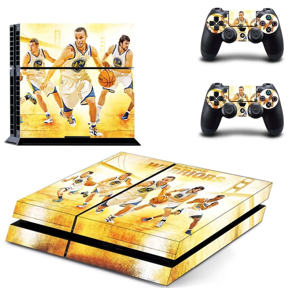 

Golden State Warriors Stephen Curry NBA ps4 skin Decal Skin Sticker for Playstation 4 PS4 + 2 Free Controller Covers 1 pc