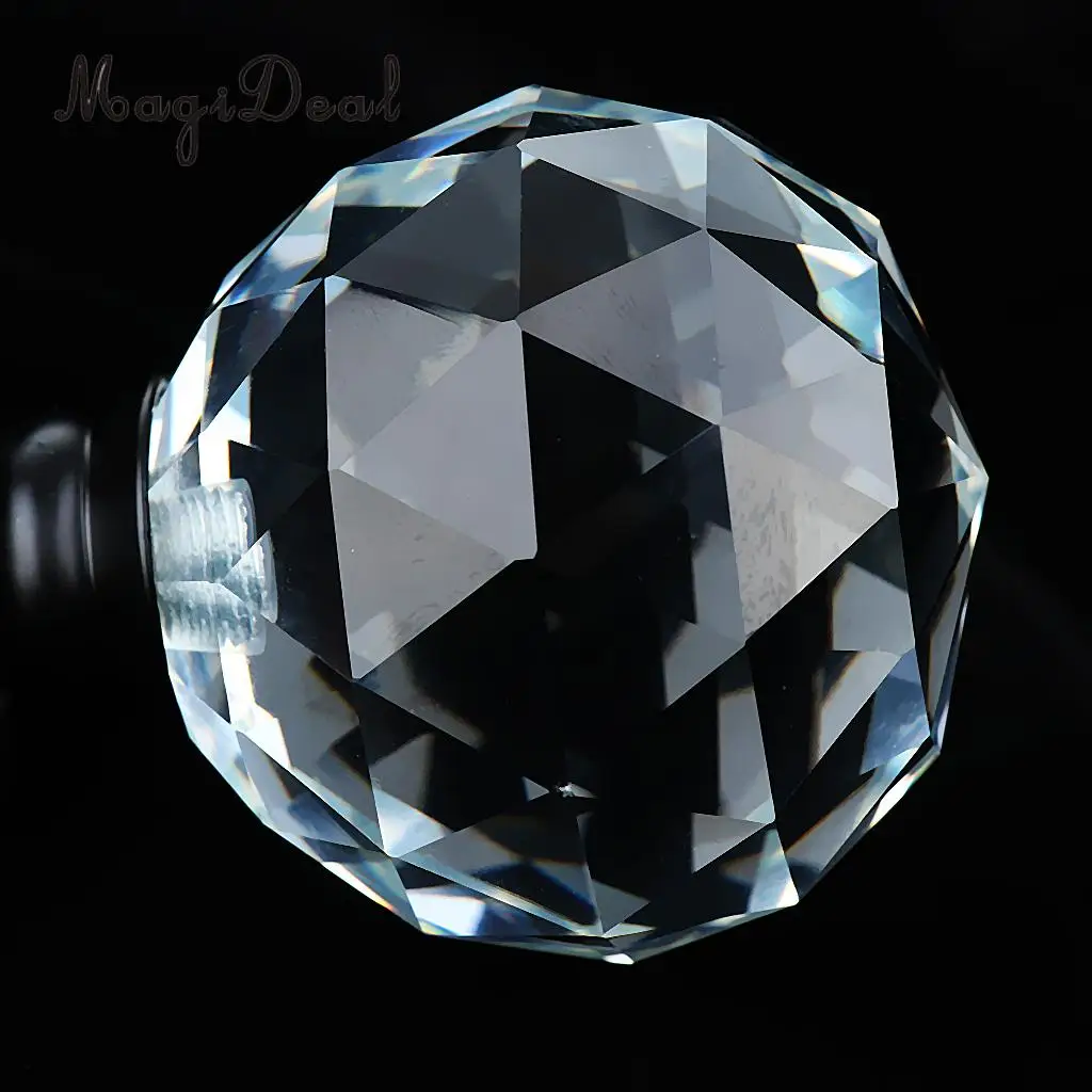 4 Piece Decorative Crystal Window Curtain Pole Rod End Cap Final 4 Piece Decorative Crystal Window Curtain Pole Rod End Cap Final Head 28mm Dia