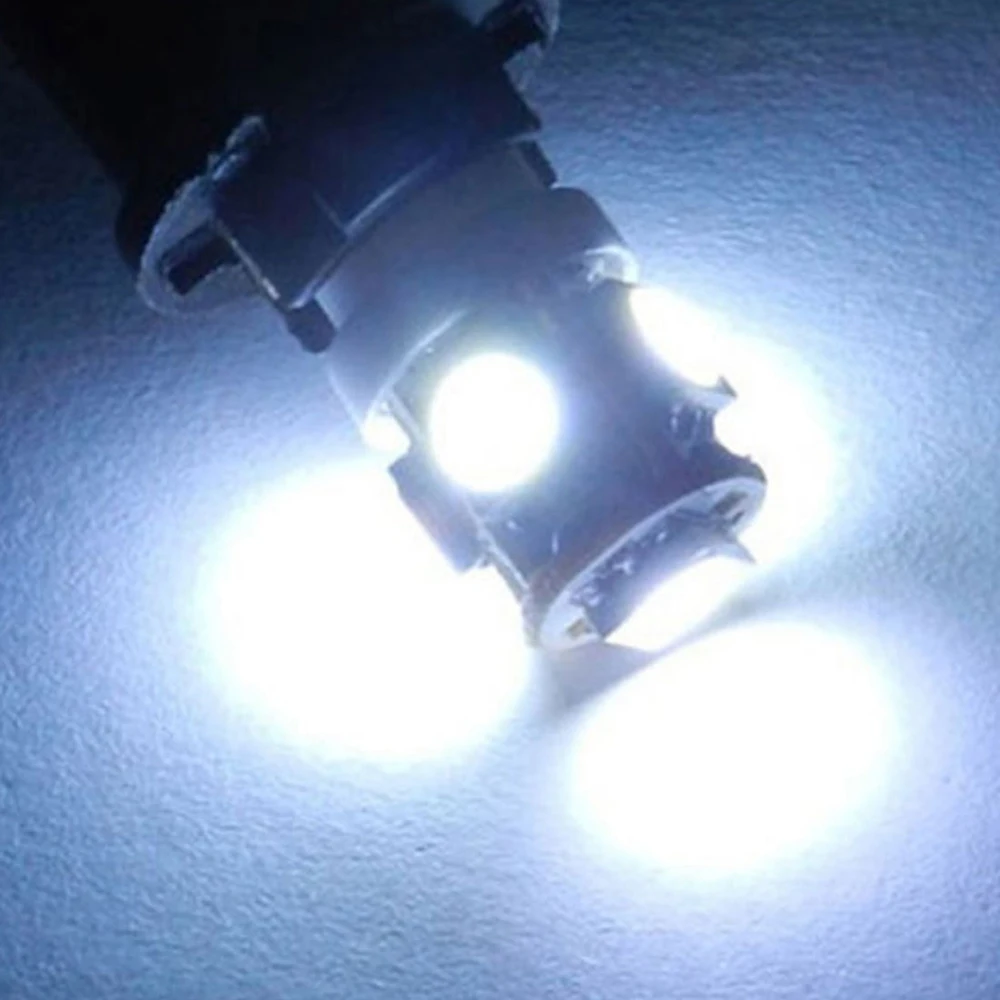 50 шт Super White T10 Клин 5-SMD 5050 Светодиодный лампочки W5W 2825 158 192 168 194 автомобилей лампочки T10 5smd 5W5 Ширина лампа