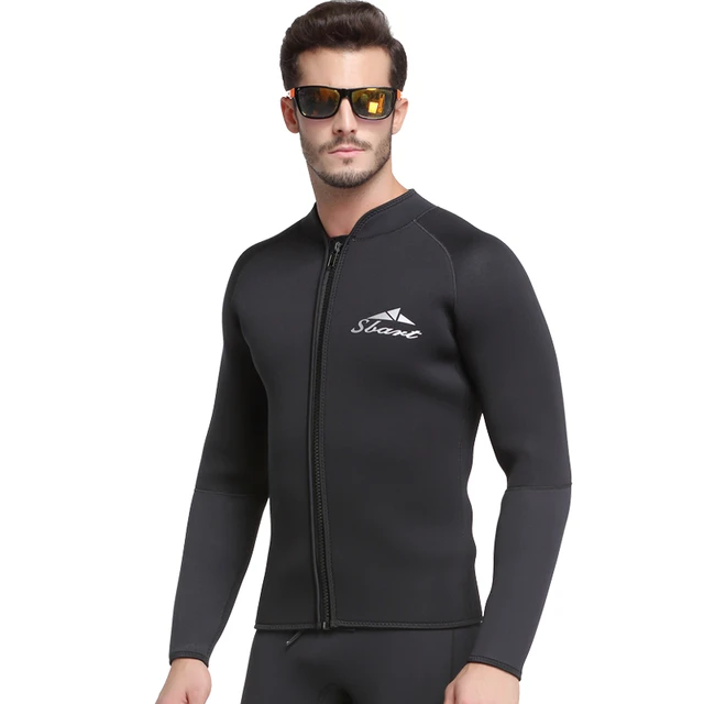 Chaqueta de neopreno de manga larga para hombre, traje de neopreno de  1,5mm, protector solar, para buceo, surf, natación, esnórquel, antimedusas,  Otoño e Invierno - AliExpress