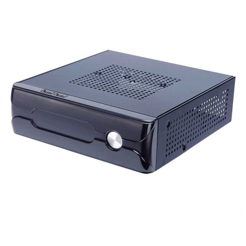 New Diy Horizontal Mini Itx Htpc Case Black Steel Home Theater Itx Pc Computer Motherboard Gaming Desktop Enclosure Chassis Aliexpress