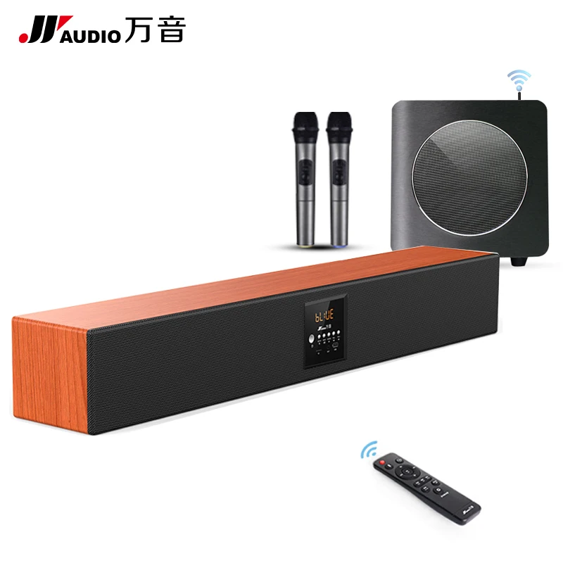 JY аудио дерево Bluetooth K ТВ Саундбар DSP Колонка Virtual Surround Домашний кинотеатр 5 1 с