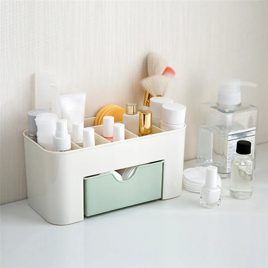 

2017 A# Saving Space Desktop Comestics Makeup Storage Drawer Type Box