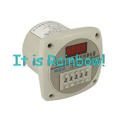 

Free Shipping Panel Mounting 9999h Red LED 4 Digits Time Relay JS11S