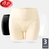 LANGSHA 3 pièces/ensemble été taille haute femmes Shorts de sécurité pantalon sans couture Nylon culotte Anti vidé Boyshorts filles sous-vêtements en soie ► Photo 1/6