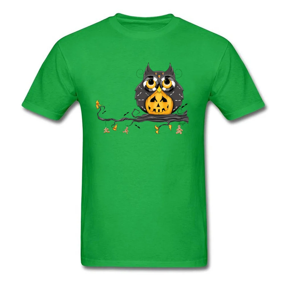 Jack-O-Lantern Halloween Owl_green