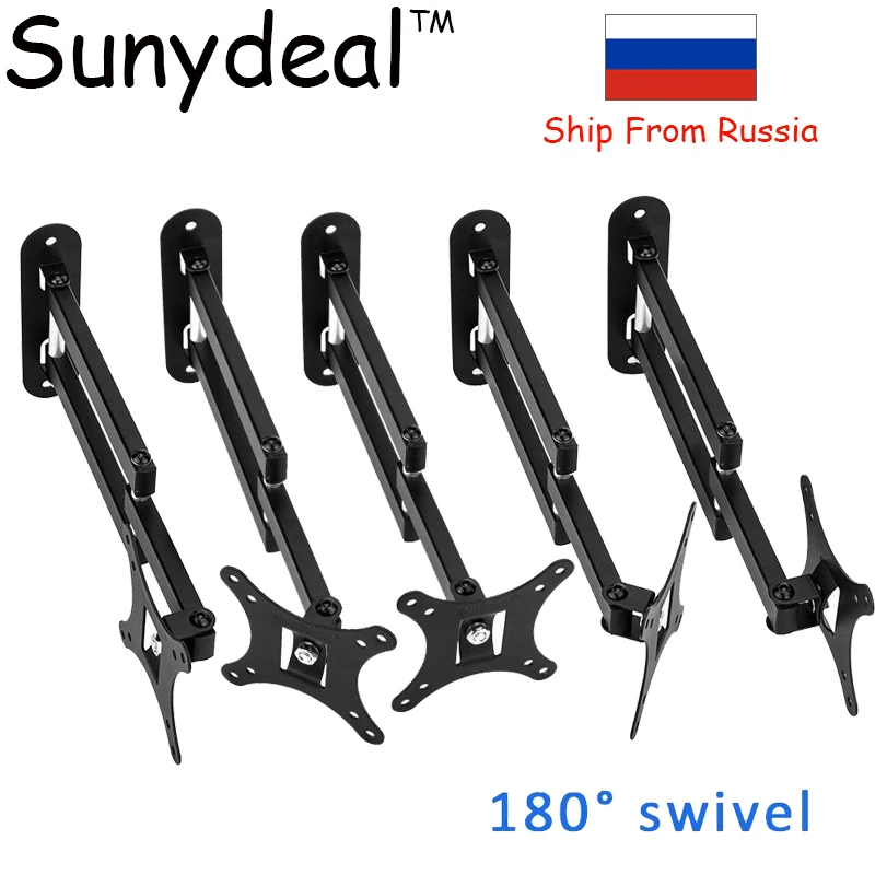 

Universal LCD LED TV PC Monitor Wall Mount Bracket Tilt Swivel Plasma TV Wall Mount VESA 200*200mm Ship From Russia