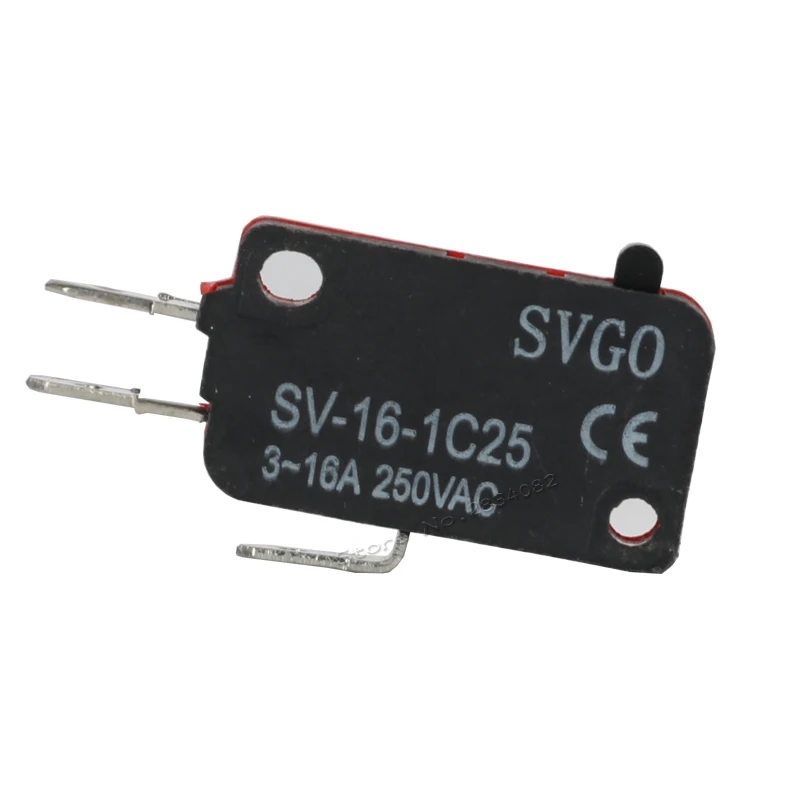 5 шт. 3 16A 250VAC микро переключатель 1NO 1NC pin концевой поворотный такт кнопочный SV 16 1C25|