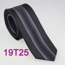 Yibei Coachella Галстуки Vogue Черный Средства ухода за кожей Шеи Галстук Тощий с фиолетовым в Вертикальную Полоску малый точки Тонкий Средства ухода за кожей Шеи Галстуки микрофибры 6 см мужской галстук