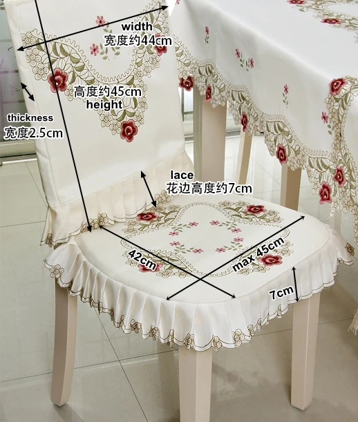 Скатерть с цветочной вышивкой из полиэстера|embroidered table cloth|table cloth coverembroidery tablecloth |