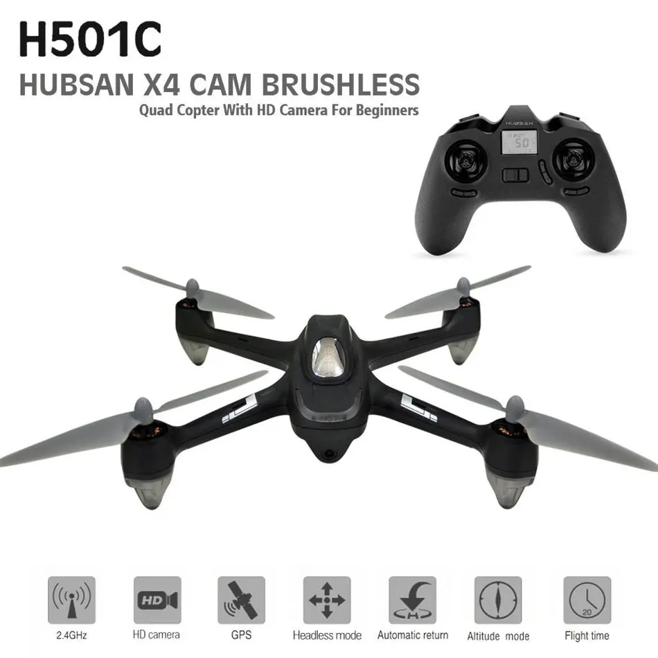 

Hubsan X4 Drone Dron Brushless GPS RC Quadcopter with 1080P HD Camera Headless Mode Drones One Key Automatic Return Helicopter