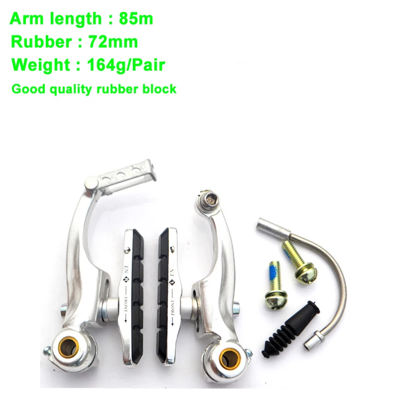 2 Set Drawer-style Aluminium Alloy Rubber Bicycle Break Pad Bike Brake Blocks