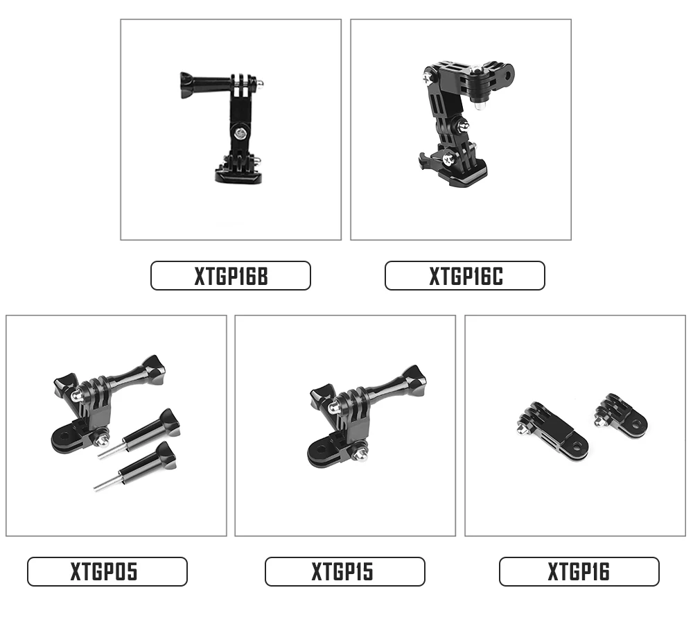 SHOOT Adjustment Base Mount for gopro hero 7 5 6 xiaomi yi 4k sjcam sj4000 sj7 Action Camera Tripod Helmet Belt Mount Accessory - ANKUX Tech Co., Ltd
