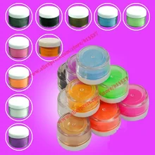 Высокое качество 10 цветов ногтей акриловый порошок