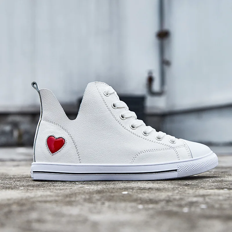 

Leather Hip-hop High-uppers 2018 New Korean Version of Online Celebrity Board Shoes Students Casual Shoes