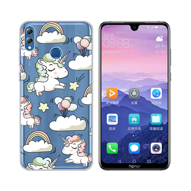 Arvin Silicone Fundas for Huawei Honor 8X Soft TPU Case for Huawei Honor 6X 4X 4A 5X V8 8 5C Painted Cover for Honor 8X Max Case (1)