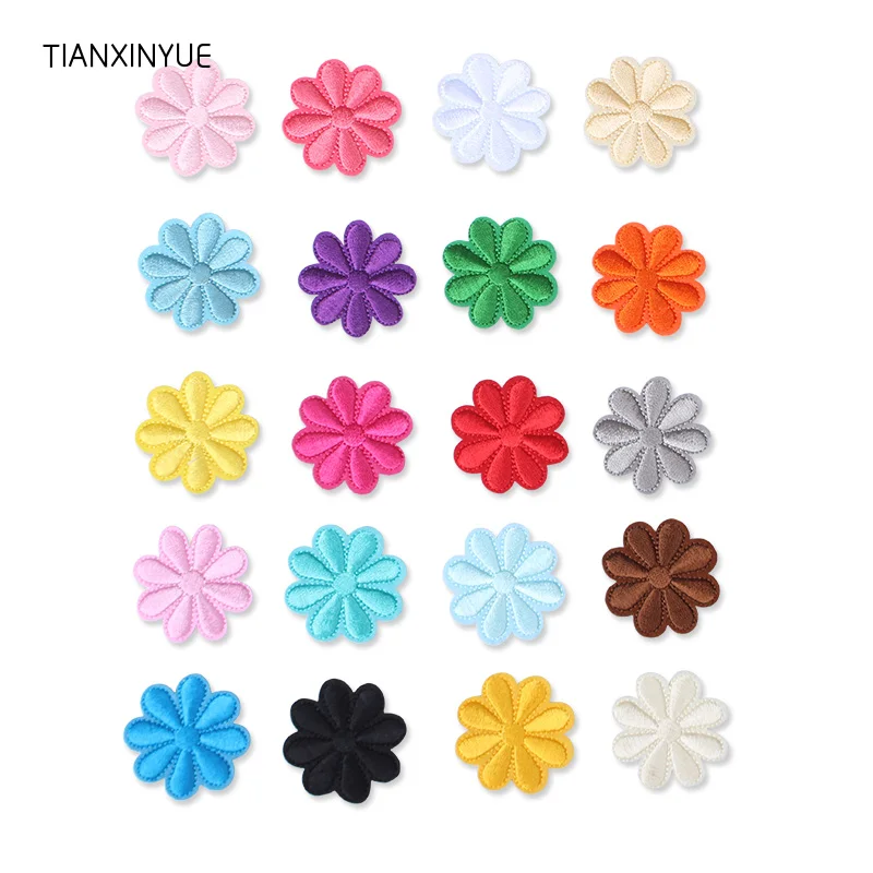 

TIANXINYUE flower patches embroidery patch iron on bag patches DIY patches for clothing