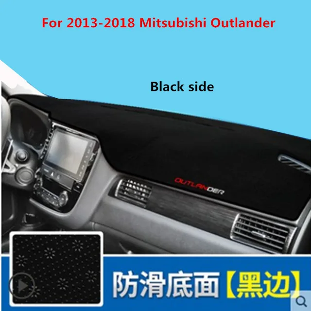 Для 2008- Mitsubishi Outlander LHD чехол на приборную панель автомобиля затеняющий коврик солнцезащитный коврик ковер интерьерные принадлежности аксессуары - Цвет: C 2013-2018