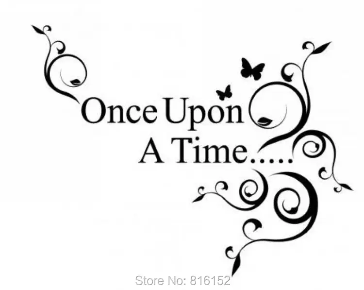 Citação De Diy Once Upon A Time Videira Art Pvc Adesivos De Parede