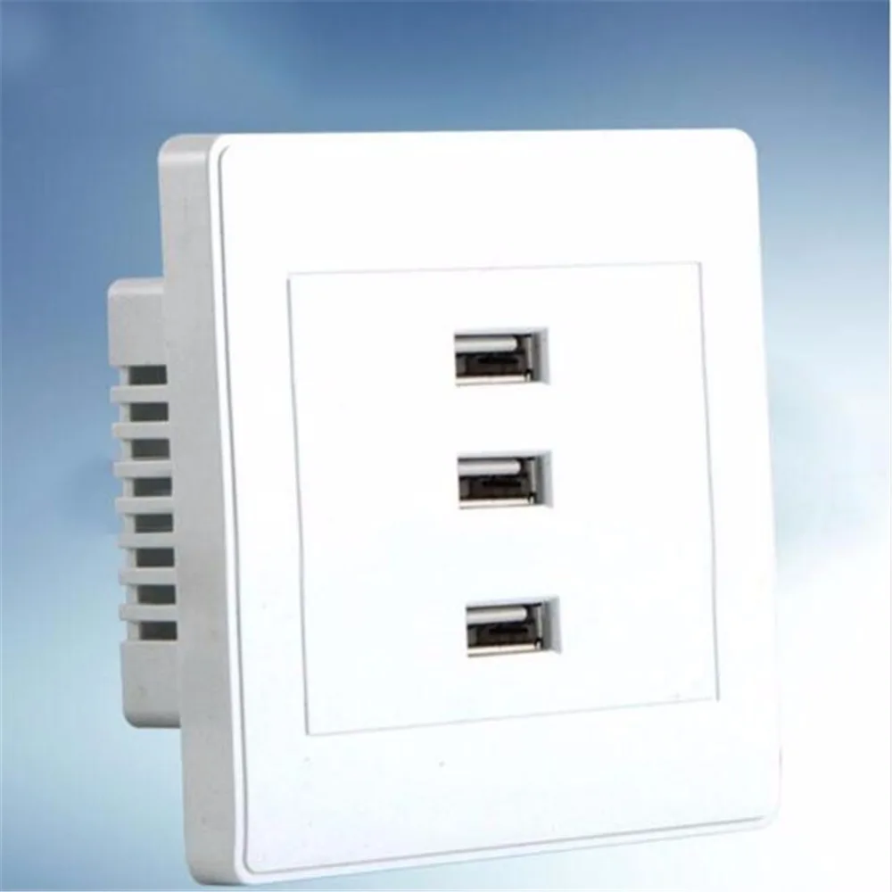 Buy New 3 Ports10A USB Wall Mounted Socket Intelligent