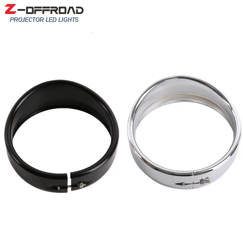 

Motorcycle accessories 7" Headlamp Visor Style Cover 7Inch Headlight Trim Ring for For Tri Glide Ultra FLHTCUTG