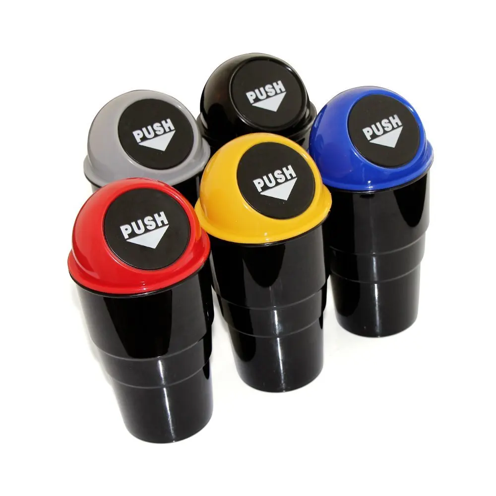 

MYSBIKER SMALL TRASH CAN PORTABLE,CONVENIENT ASST. COLORS FOR OFFICE, CAR, HOME, OR TO STORE COINS ( random colors,2pack)