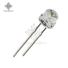 100 шт 5 мм соломенная шляпа белый светодиодный широкоугольный светильник