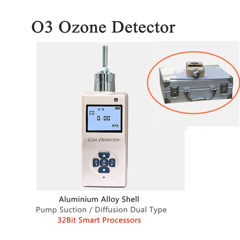 O3 насос монитора всасывающий детектор газа звуковой светильник ударная сигнализация озоновый метр детектор утечки газа Профессиональный O3 анализатор газа