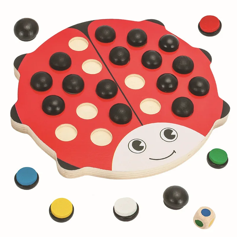 Montessori Toys Children Early Educational Learning Puzzle Wooden Toys Wooden Beetle Memory Chess Color cognition Education Montessori Toys Children Early Educational Learning Puzzle Wooden Toys Wooden Beetle Memory Chess Color cognition Education