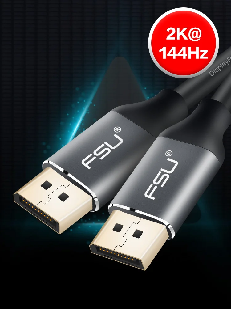 1 2 V кабель порта дисплея 144Hz папа адаптер портов кабеля 4K 60Hz для HDTV проектора DP к