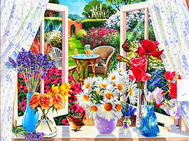 

DIY 5D Diamond Painting FLOWER Full circular Diamond Embroidery Embroidery Diamond Home decoration