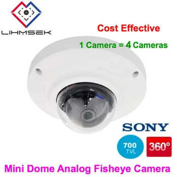 

Lihmsek 1.2mm 360 Panoramic lens CCTV Security Surveillance Indoor 360 degree Fisheye & Panoramic Vandalproof Mini Dome Camera