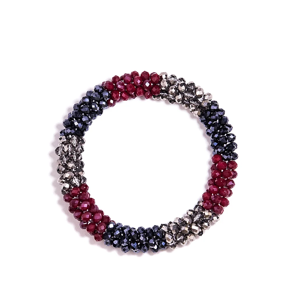 INKDEW новые трендовые браслеты с бусинами, эластичные браслеты ручной работы для женщин, подарок, разноцветные оригинальные браслеты, модное ювелирное изделие - Окраска металла: 25