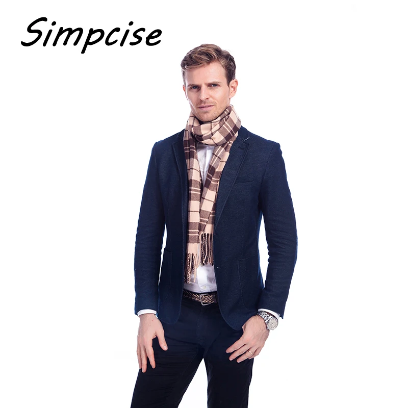 New fashion Design Winter Scarf Soft Elegant Long Fashion Wrap Scarves Tassel warm Pashimina Man Scarf A3A17736 male scarf